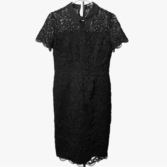 KARL LAGERFELD BLACK LACE DRESS - Picture 6 of 13